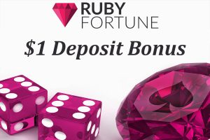 $1 deposit bonus at ruby fortune online casino